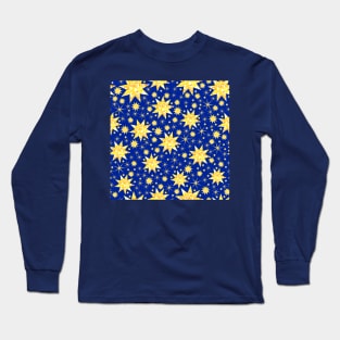 Sundazzle on Dark Blue Long Sleeve T-Shirt